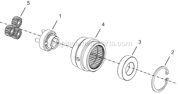 Page D Diagram and Parts List for 24NRS23H20-1  Cleco Ratchet