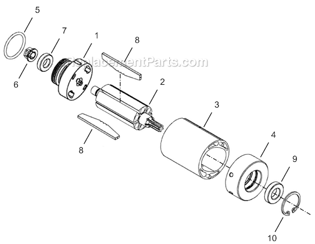 Page C Diagram and Parts List for 24NRS24A12-1  Cleco Ratchet