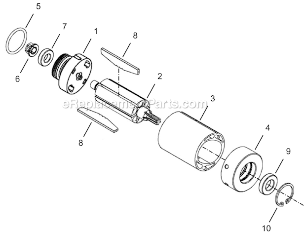 Page C Diagram and Parts List for 24NRS24H16-1  Cleco Ratchet