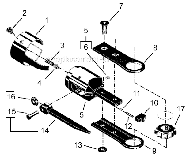 Page G Diagram and Parts List for 24NRS24H16-1  Cleco Ratchet