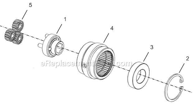 Page D Diagram and Parts List for 24NRS24H18-1  Cleco Ratchet