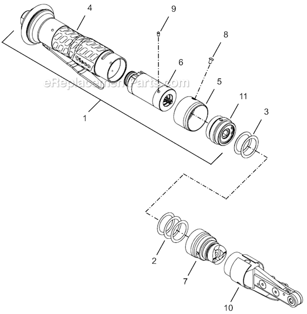 Page A Diagram and Parts List for 24NRS29H18-1  Cleco Ratchet