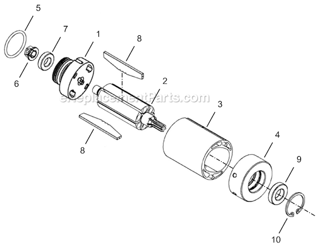 Page C Diagram and Parts List for 24NRS29H25-1  Cleco Ratchet