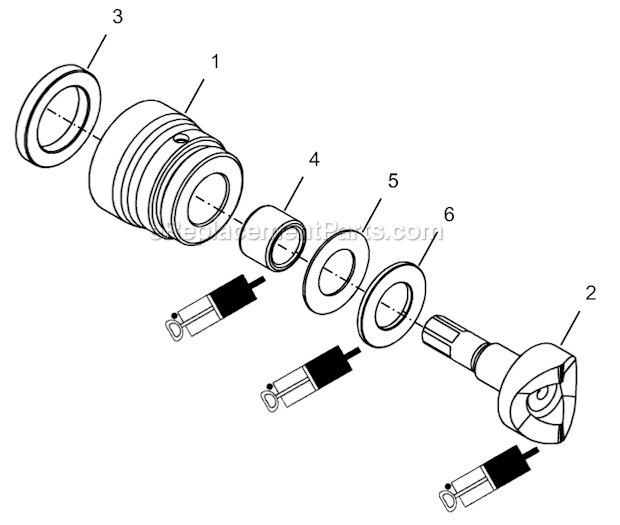 Page E Diagram and Parts List for 24NRS33H29-1  Cleco Ratchet