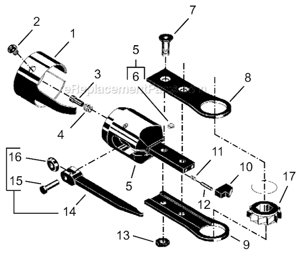 Page F Diagram and Parts List for 24NRS39H37-1  Cleco Ratchet