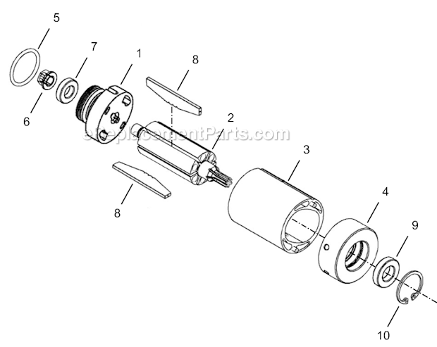 Page C Diagram and Parts List for 24NRS43H29-1  Cleco Ratchet