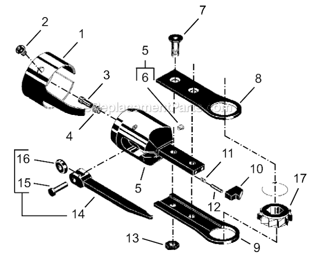 Page F Diagram and Parts List for 24NRS43H29-1  Cleco Ratchet