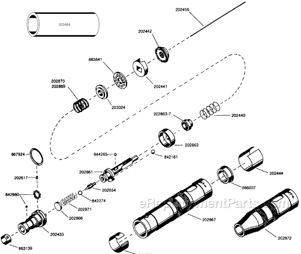Page A Diagram and Parts List for 2RSA-10SB  Cleco Electric Drill