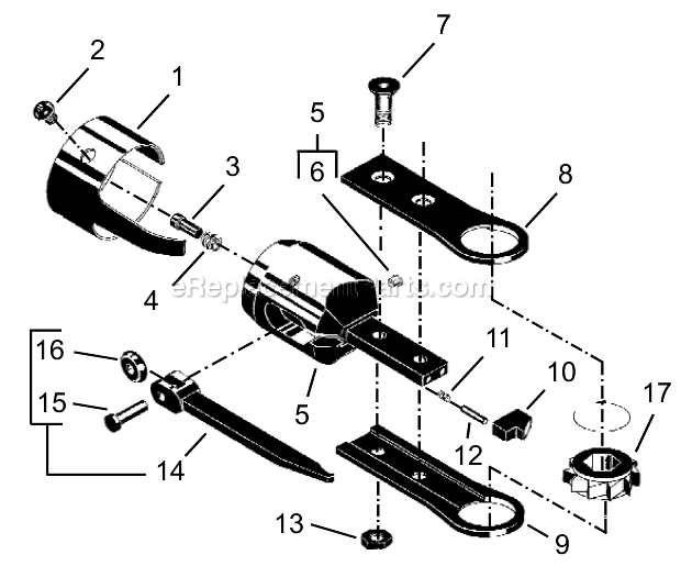 Page G Diagram and Parts List for 34NRS31H16-1  Cleco Ratchet