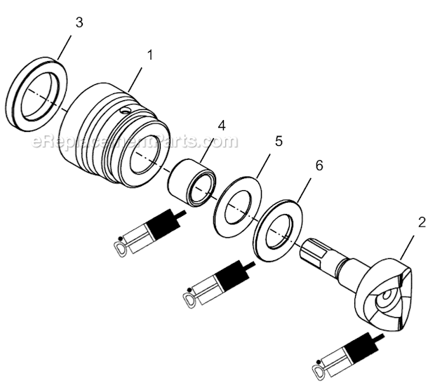 Page F Diagram and Parts List for 34NRS36H15-1  Cleco Ratchet