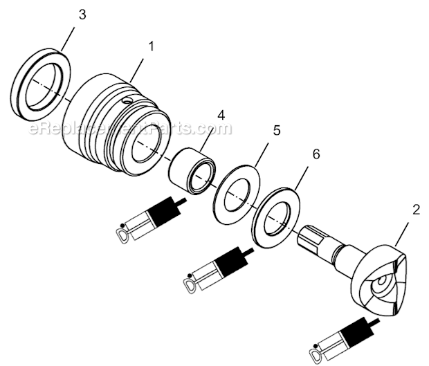 Page F Diagram and Parts List for 34NRS42H25-1  Cleco Ratchet