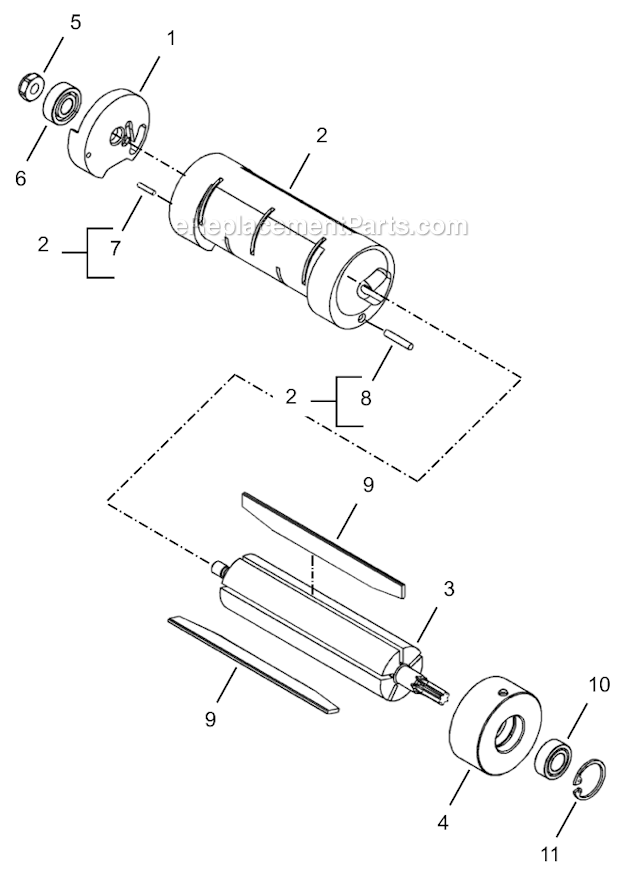 Page C Diagram and Parts List for 34NRS46H18-1  Cleco Ratchet