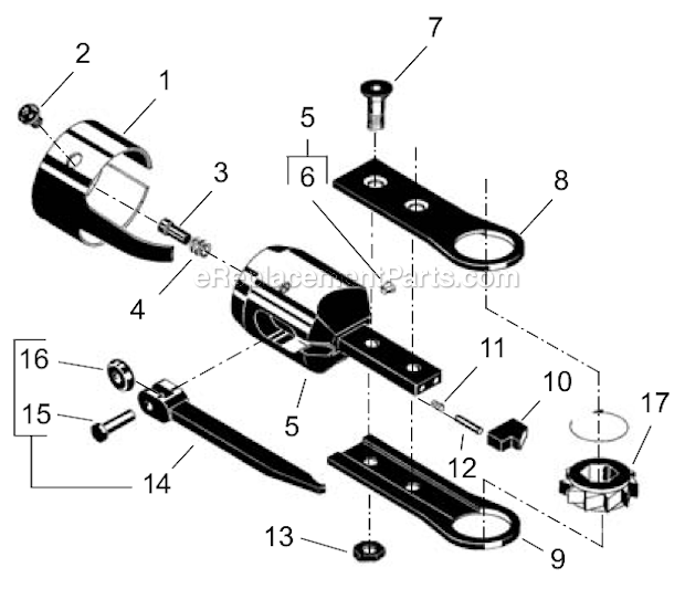Page A Diagram and Parts List for 34NRS46H18  Cleco Ratchet