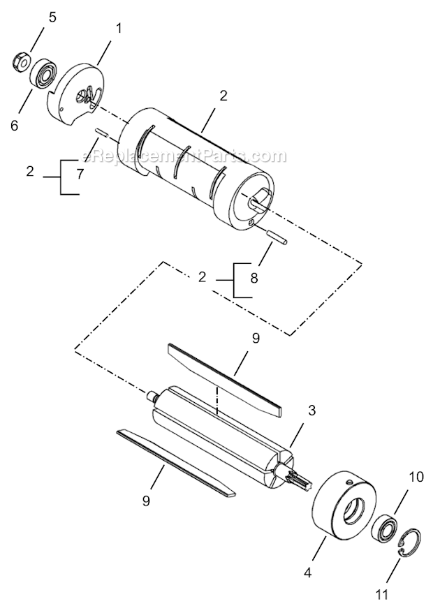 Page C Diagram and Parts List for 34NRS48H29-1  Cleco Ratchet