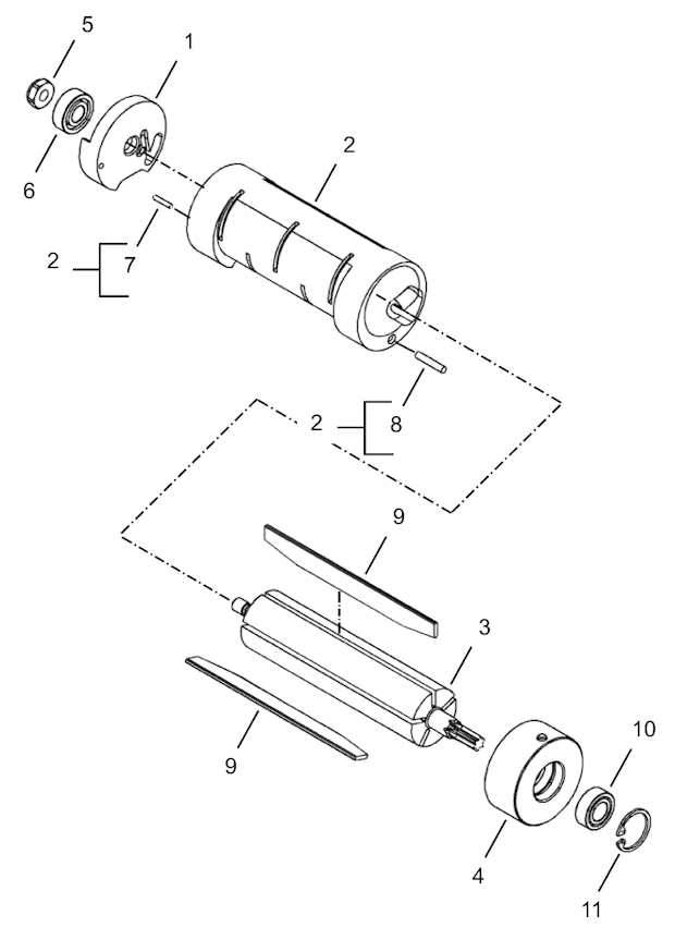 Page C Diagram and Parts List for 34NRS52H25-1  Cleco Ratchet