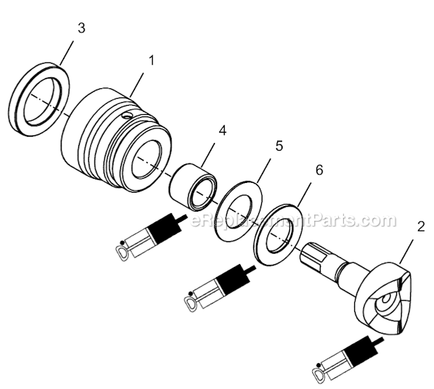 Page F Diagram and Parts List for 34NRS52H25-1  Cleco Ratchet
