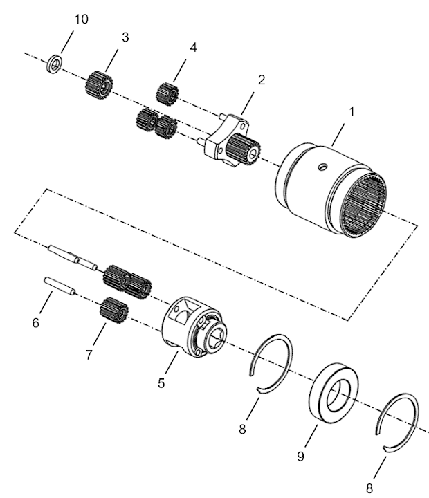 Page D Diagram and Parts List for 34NRS68H37-1  Cleco Ratchet
