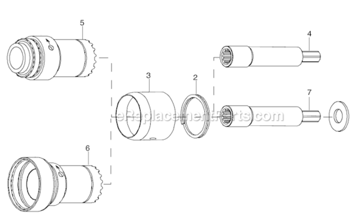 Page B Diagram and Parts List for 34RAA09F1MD00  Cleco Ratchet