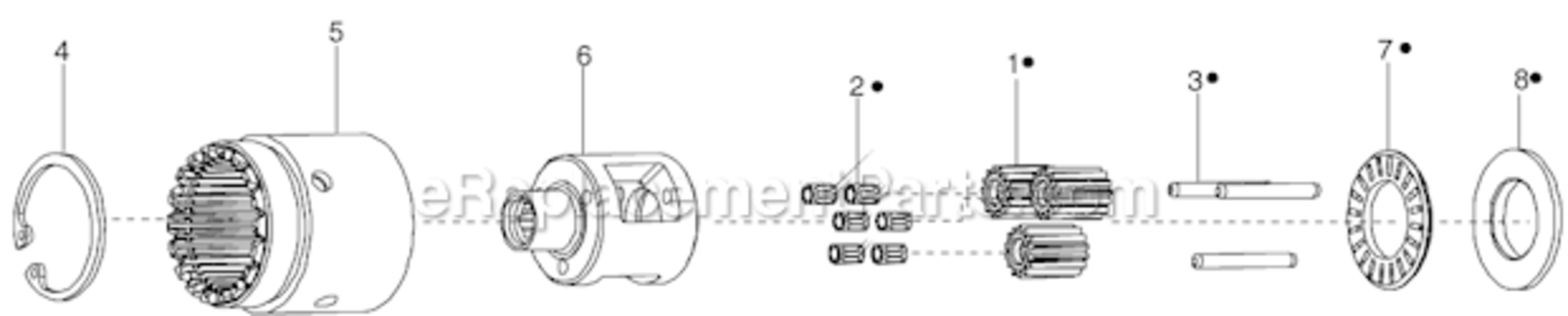 Page C Diagram and Parts List for 34RAA47F2MG00  Cleco Ratchet