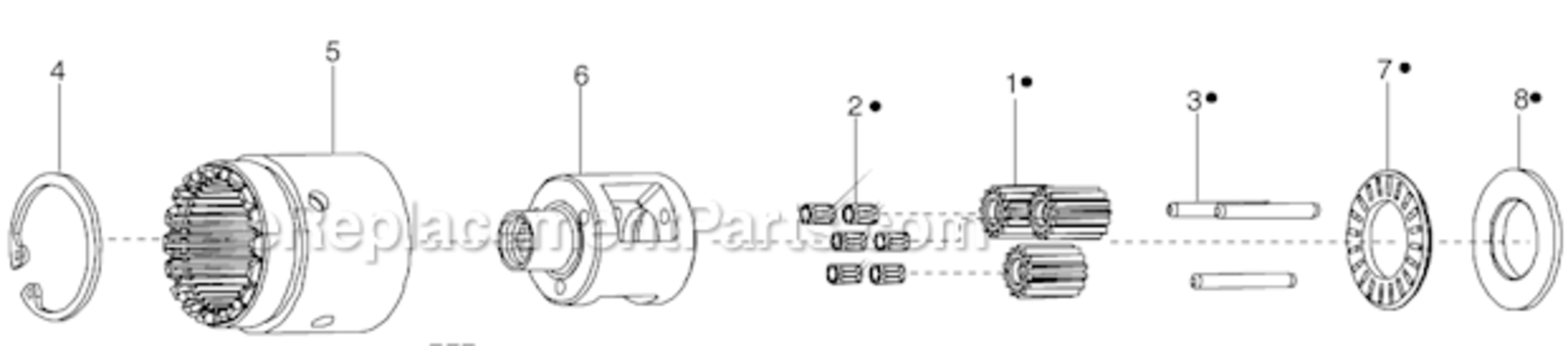 Page C Diagram and Parts List for 34RAA67F3MI00  Cleco Ratchet