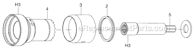 Page B Diagram and Parts List for 34RAA67H3MIFMA  Cleco Ratchet