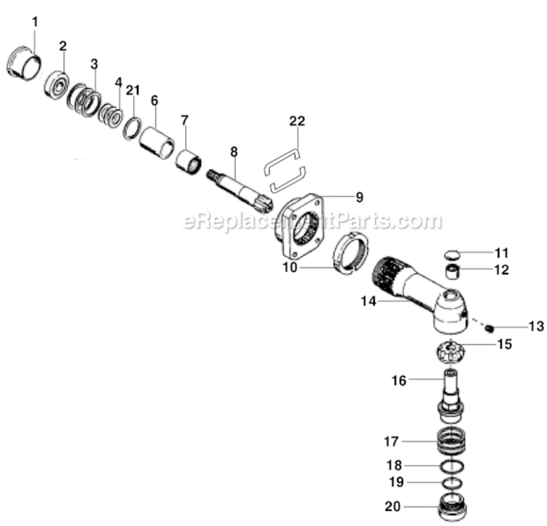 Page A Diagram and Parts List for 34RAA94F3ML00  Cleco Ratchet