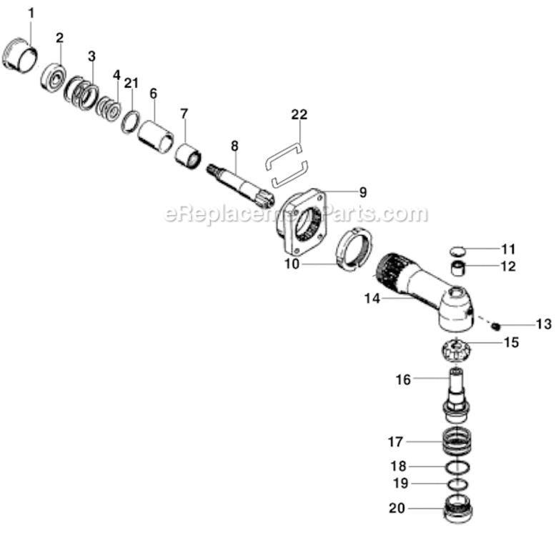 Page A Diagram and Parts List for 34RAS103F3ML00  Cleco Ratchet