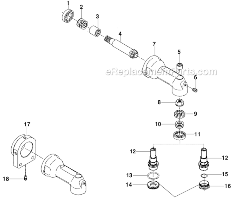 Page A Diagram and Parts List for 34RAS18F1MD00  Cleco Ratchet