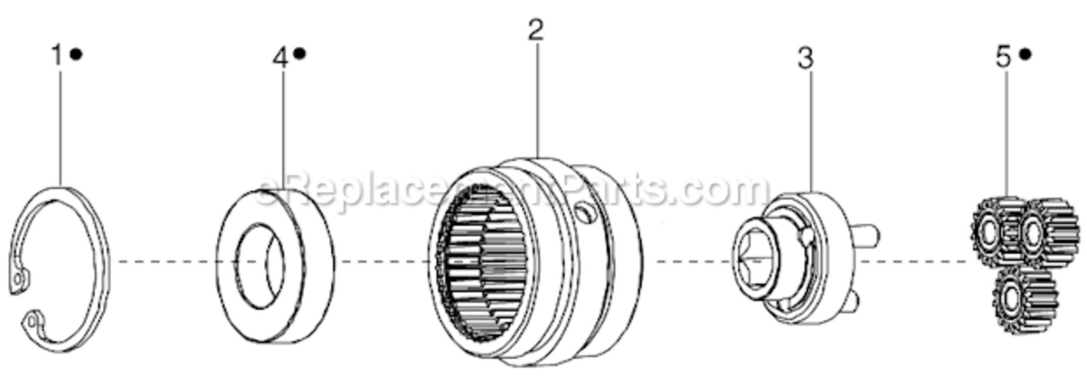 Page C Diagram and Parts List for 34RAS18F1MD00  Cleco Ratchet