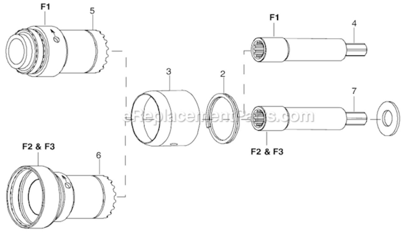 Page B Diagram and Parts List for 34RAS30F1MG00  Cleco Ratchet