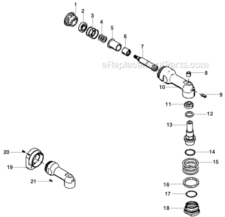 Page A Diagram and Parts List for 34RAS40F2MG00  Cleco Ratchet