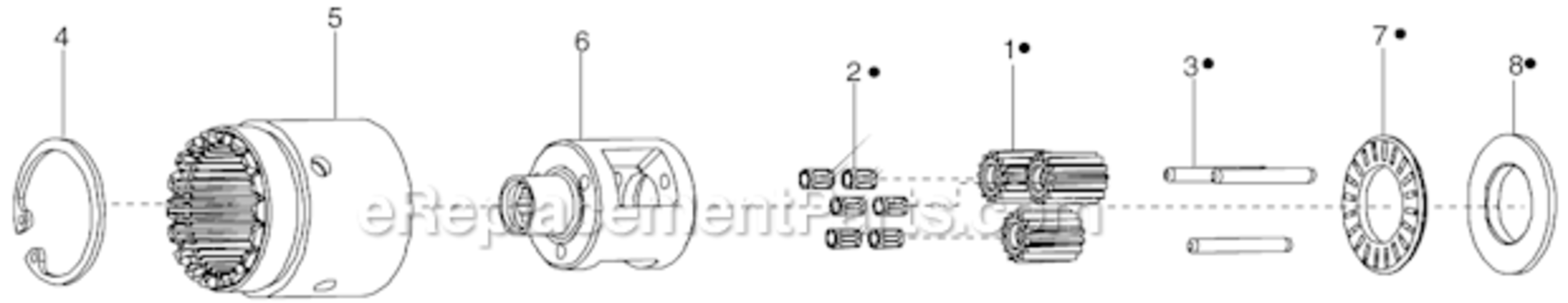 Page C Diagram and Parts List for 34RAS40F2MG00  Cleco Ratchet