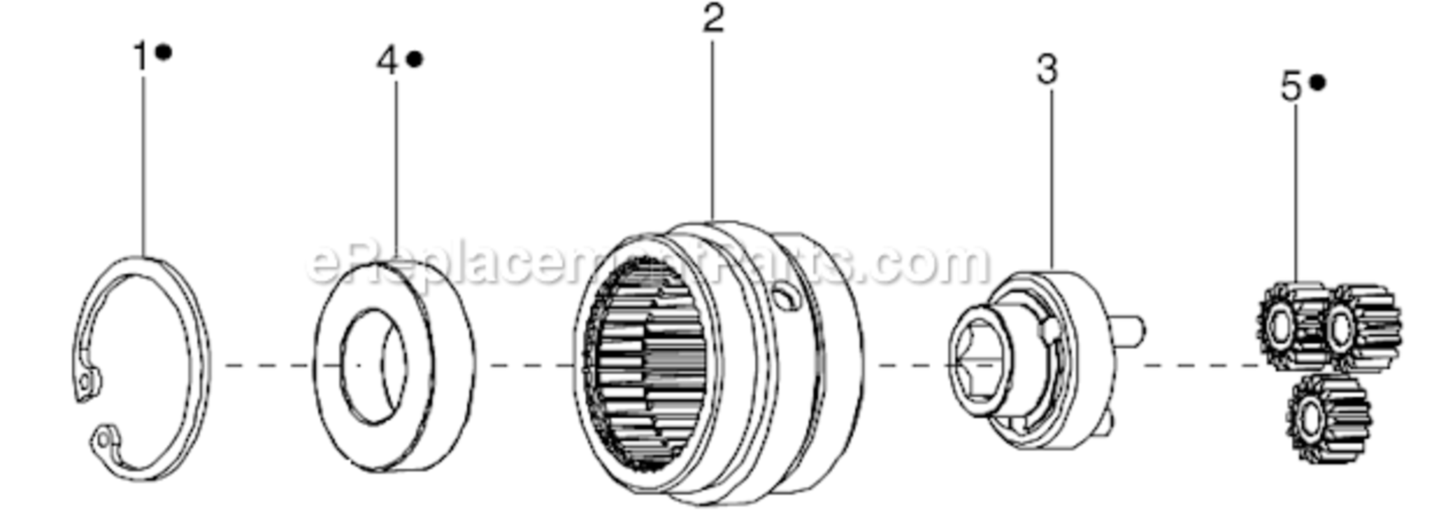Page D Diagram and Parts List for 34RAS52F2MI00  Cleco Ratchet