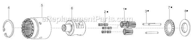 Page C Diagram and Parts List for 34RAS58H3MGFM5  Cleco Ratchet