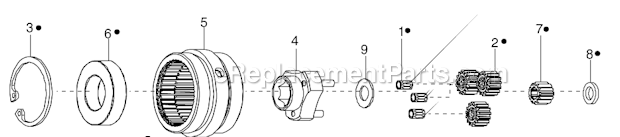 Page D Diagram and Parts List for 34RAS58H3MGFM5  Cleco Ratchet