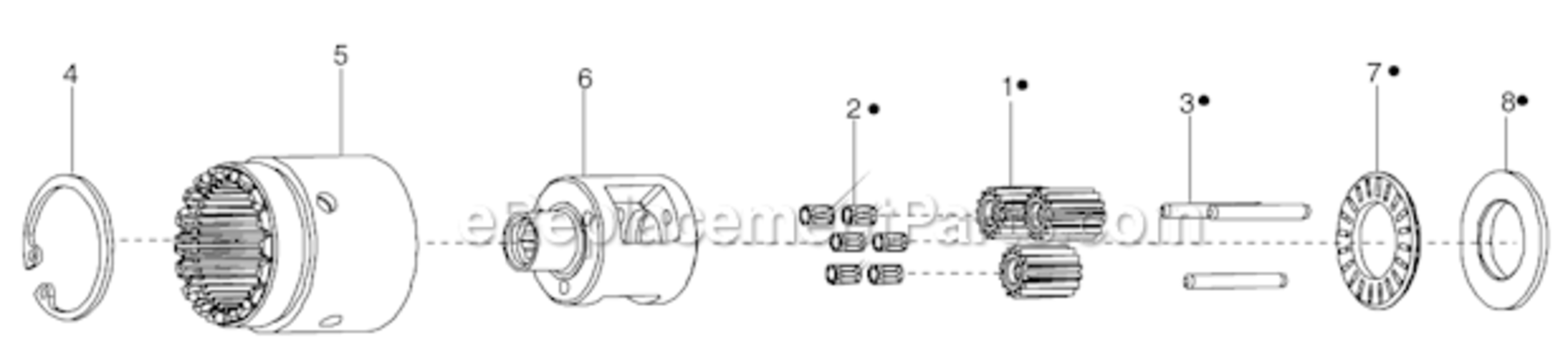 Page C Diagram and Parts List for 34RAS73F3MI00  Cleco Ratchet