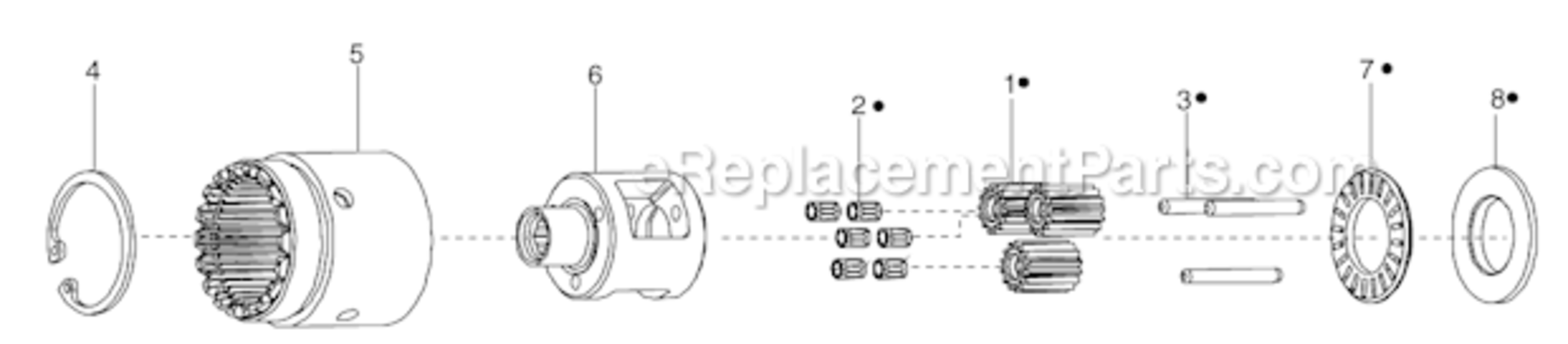 Page B Diagram and Parts List for 34RCA30D1MB01  Cleco Ratchet