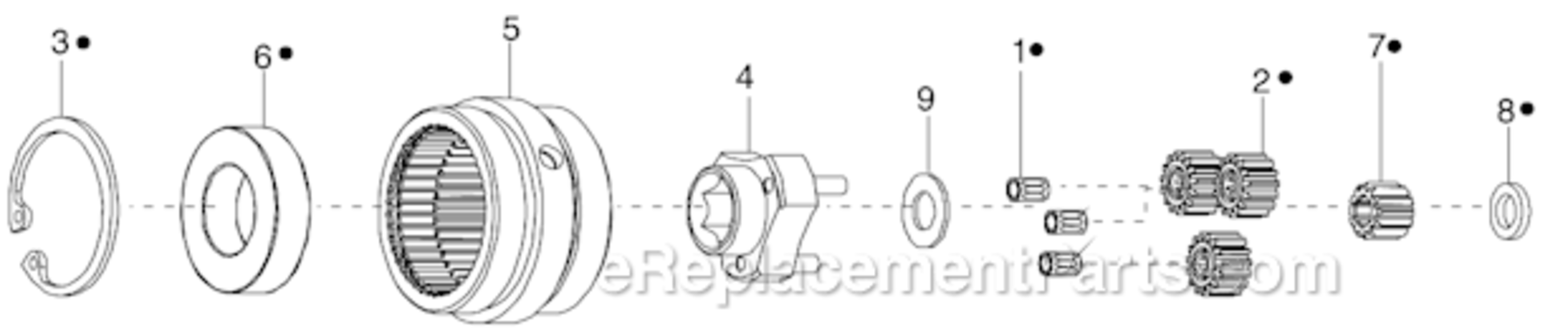 Page C Diagram and Parts List for 34RCA30D1MB01  Cleco Ratchet