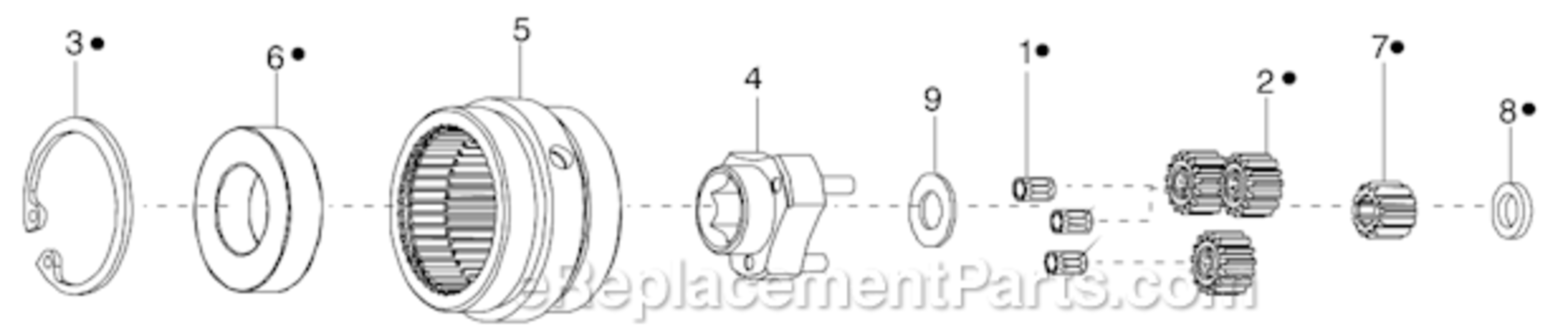 Page C Diagram and Parts List for 34RCA30D1MG01  Cleco Ratchet