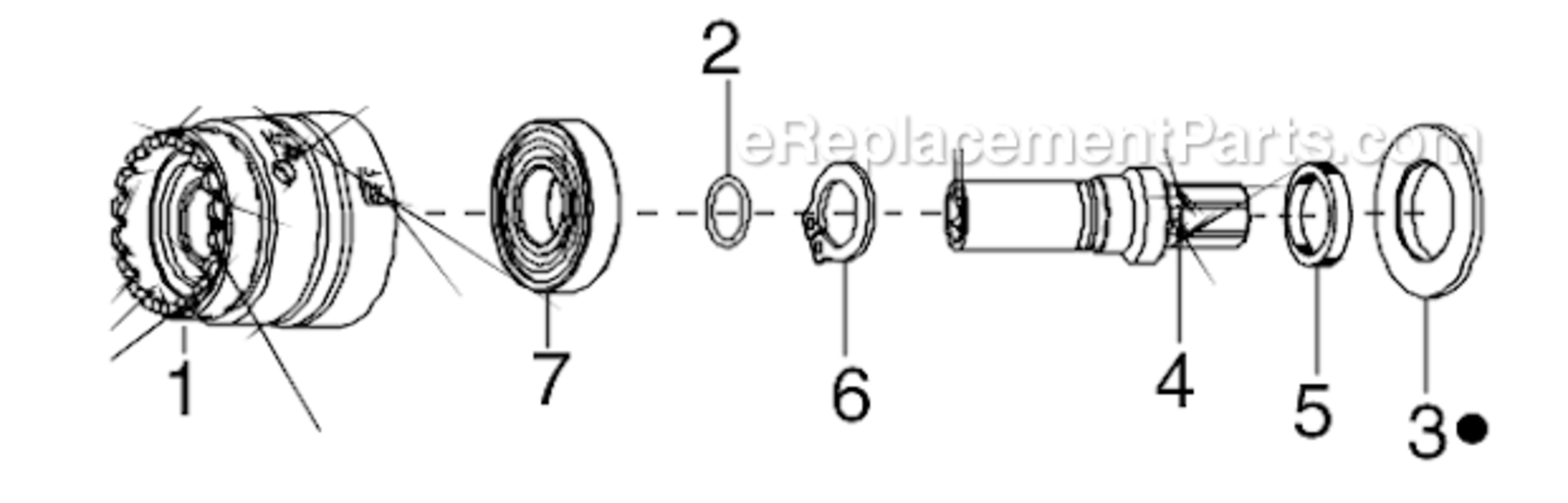 Page C Diagram and Parts List for 34RCS29D3MB01  Cleco Ratchet