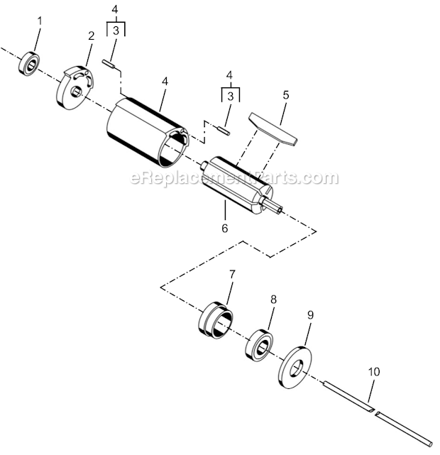 Page B Diagram and Parts List for 35RSA-20Q  Cleco Electric Drill