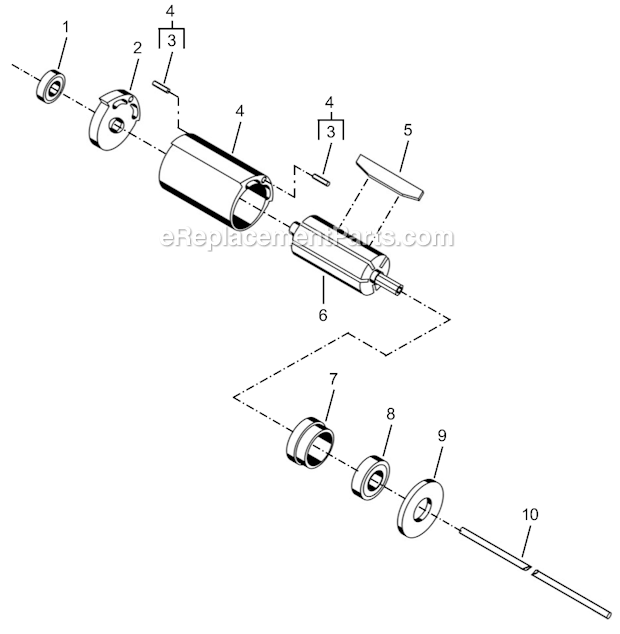 Page B Diagram and Parts List for 35RSA-5Q  Cleco Electric Drill