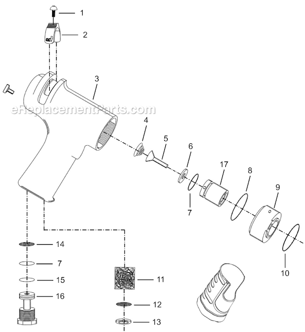 Page A Diagram and Parts List for 35RSAP-10Q  Cleco Electric Drill