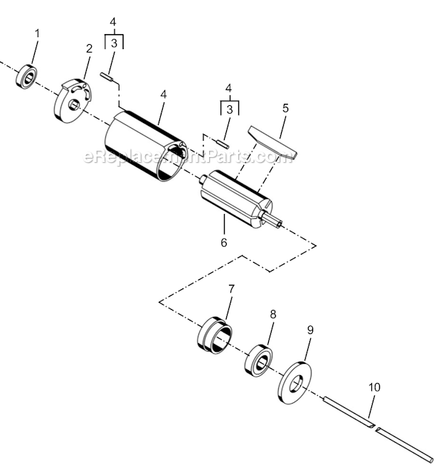Page B Diagram and Parts List for 35RSAP-20Q  Cleco Electric Drill