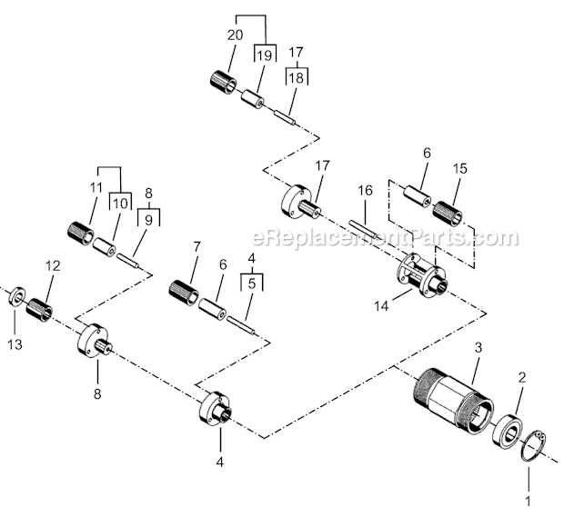 Page C Diagram and Parts List for 35RSAP-20Q  Cleco Electric Drill