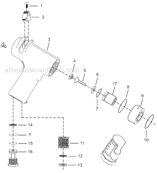 Page A Diagram and Parts List for 35RSAP-7Q  Cleco Electric Drill
