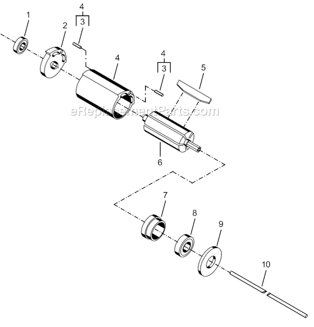 Page B Diagram and Parts List for 35RSAPT-20Q  Cleco Electric Drill