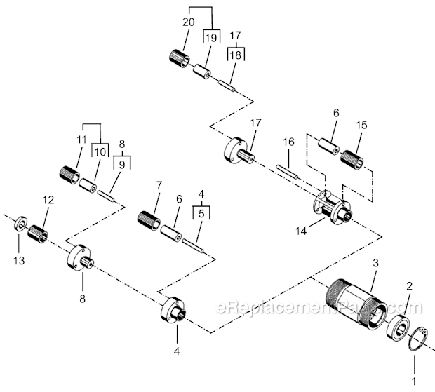 Page C Diagram and Parts List for 35RSAPT-7Q  Cleco Electric Drill