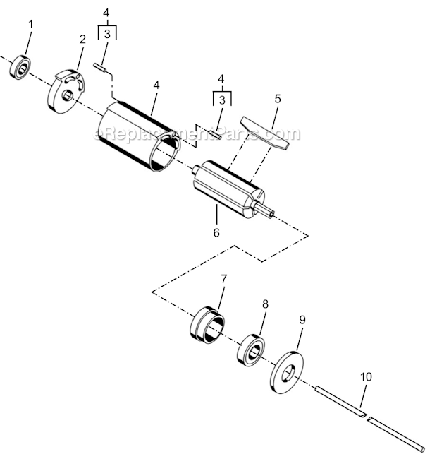 Page B Diagram and Parts List for 35RSATP-20Q  Cleco Electric Drill