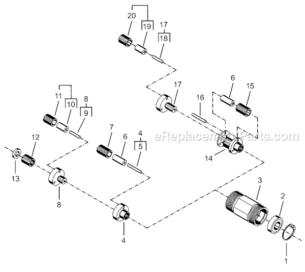Page C Diagram and Parts List for 35RSATP-5-3  Cleco Electric Drill